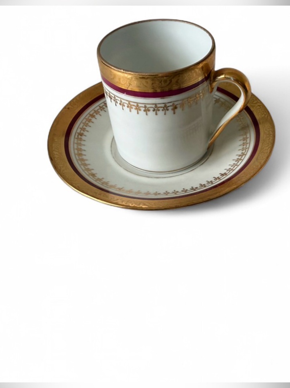 Vintage Limoges Porcelain Demitasse Cup and Saucer Set